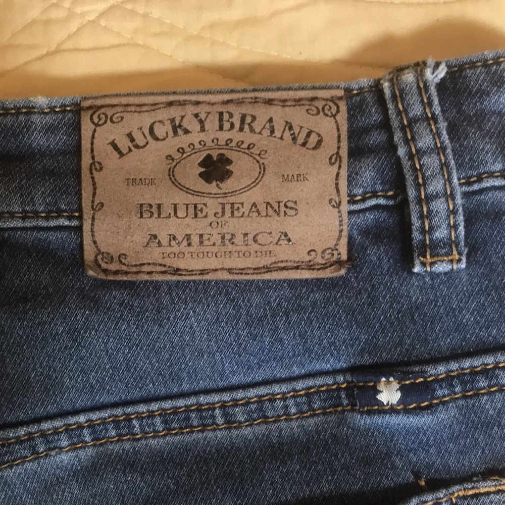 Lucky Brand Girls  Distressed Billy Straight Jeans Size 16